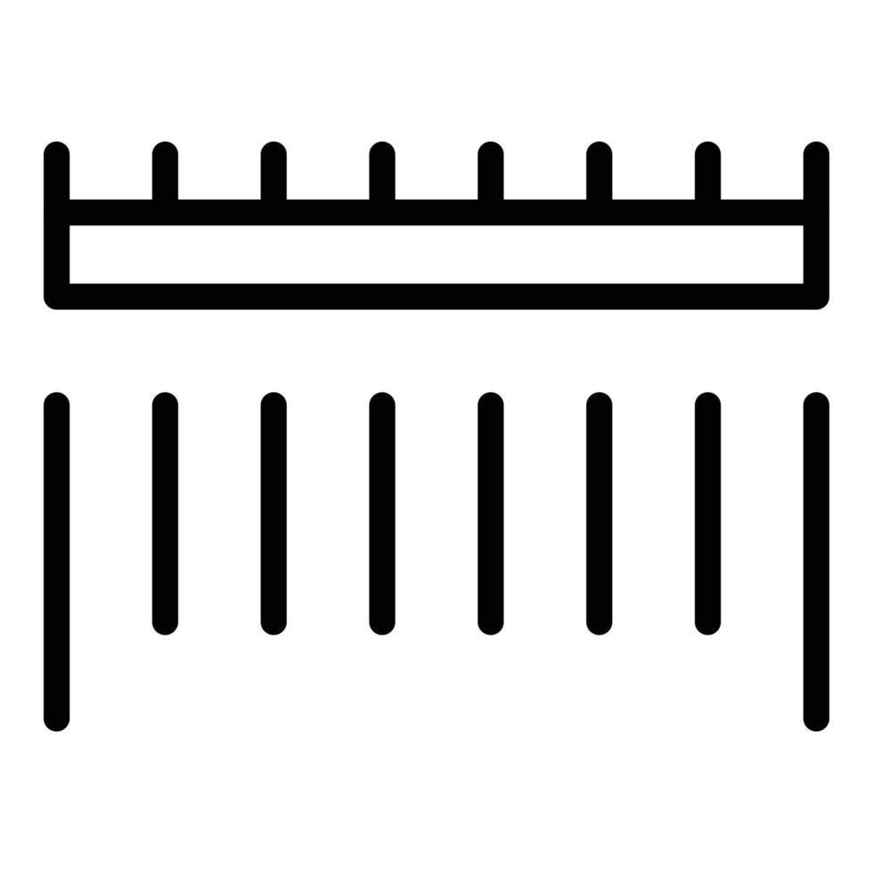 Barcode scanning icon outline vector. Scan code vector