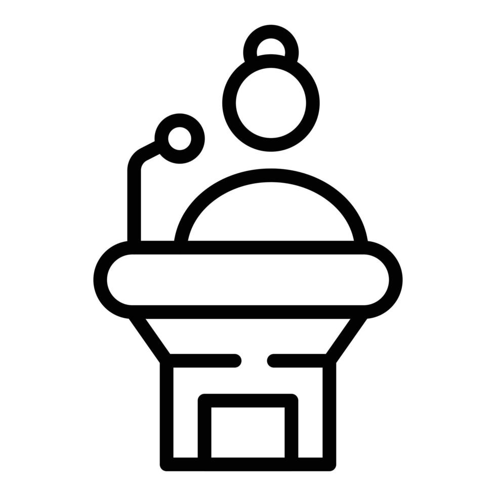 Concentration trainer icon outline vector. Business leader vector