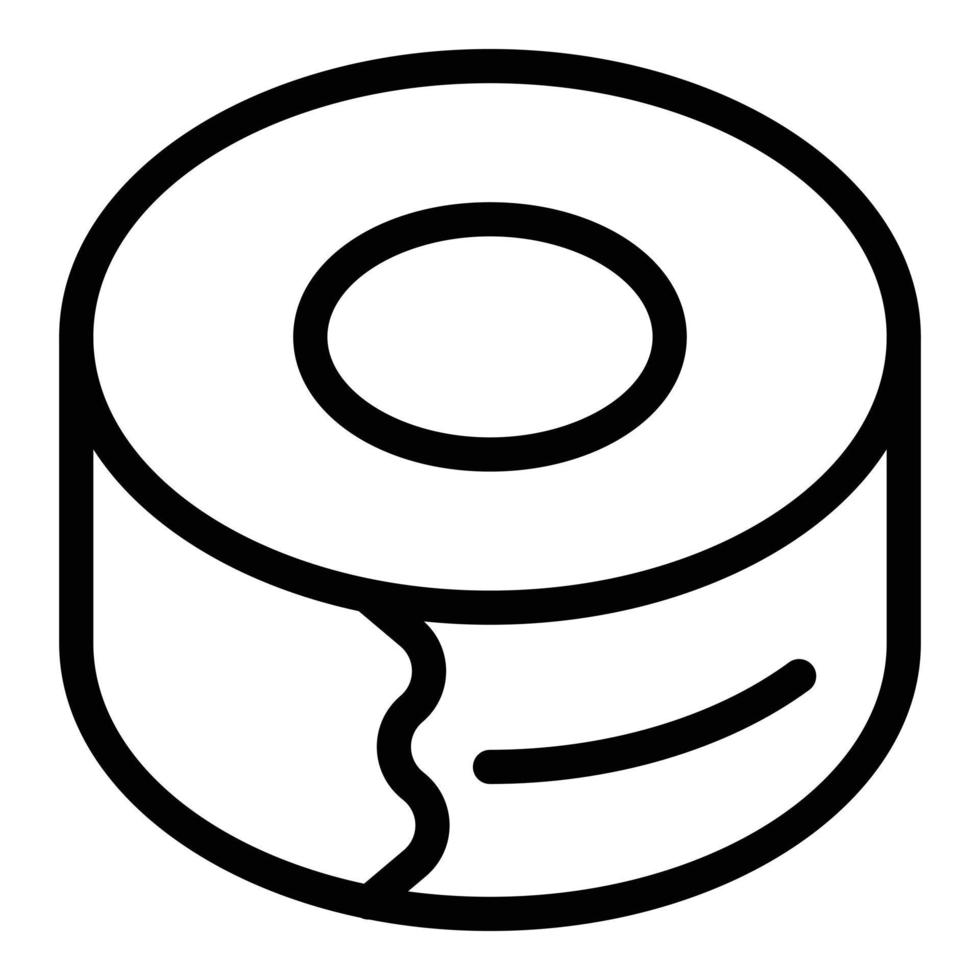 Insulation tape icon, outline style vector