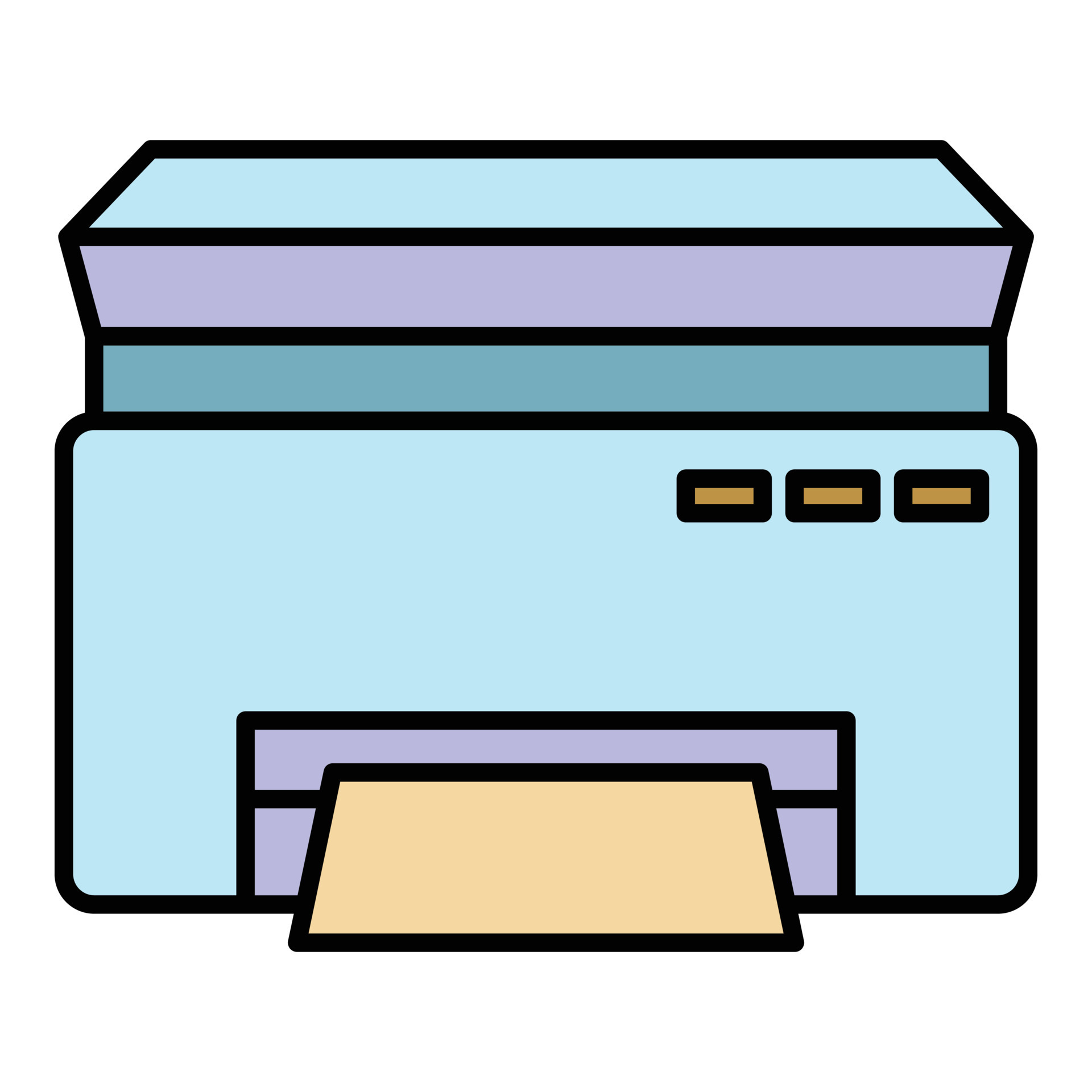 Classic printer icon color outline vector 15661073 Vector Art at Vecteezy