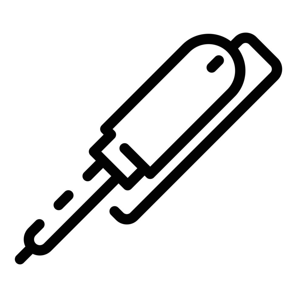 Multimeter soldering icon, outline style vector