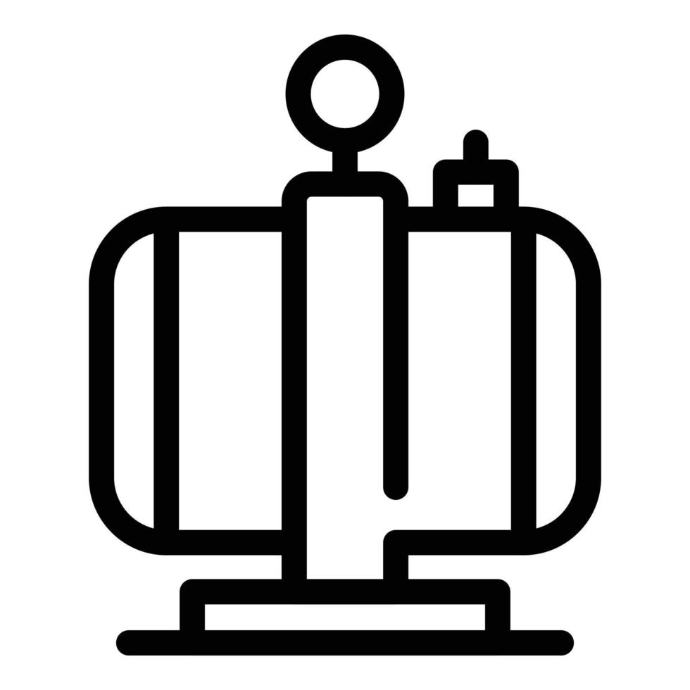 Garage air compressor icon, outline style vector