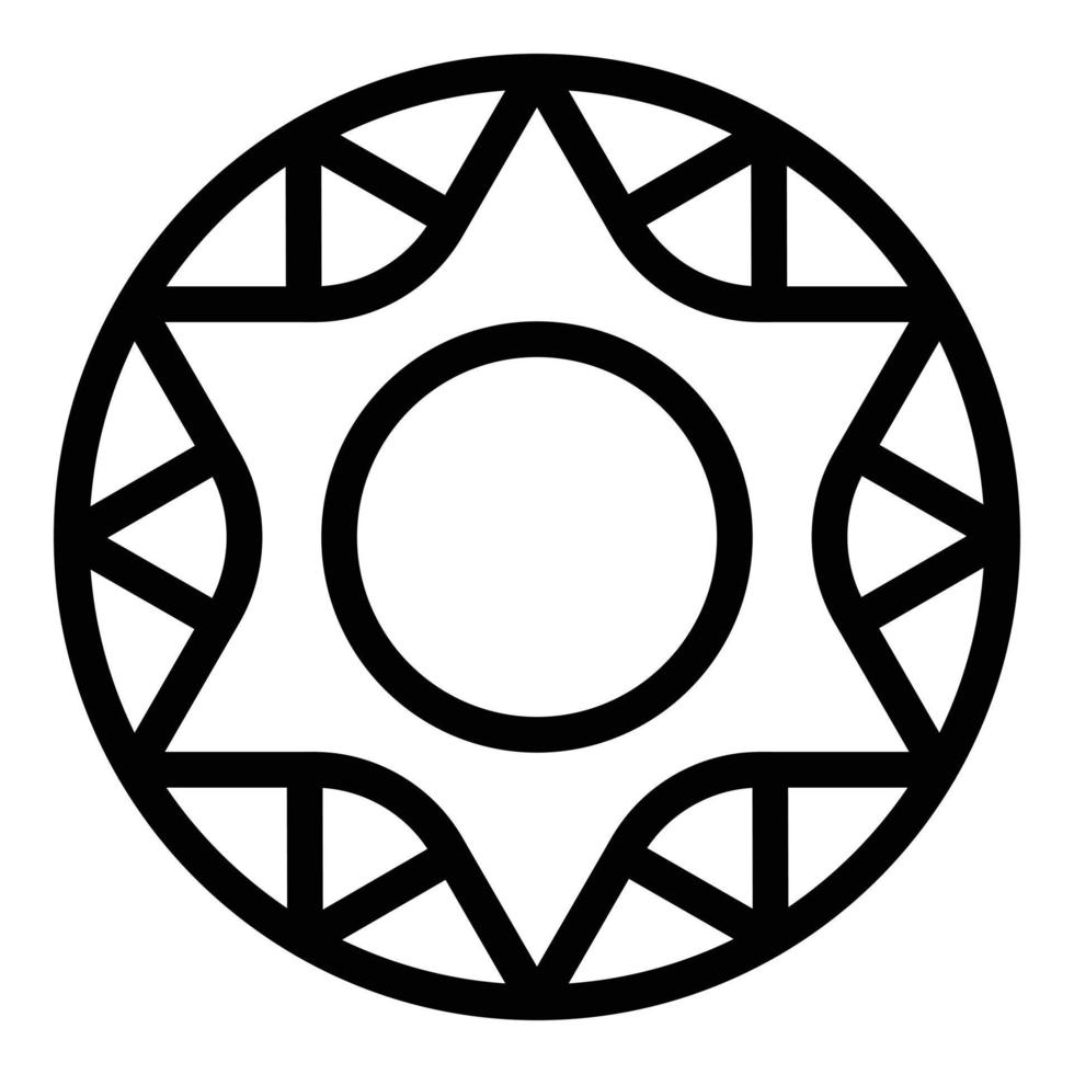 Jewellery icon, outline style vector