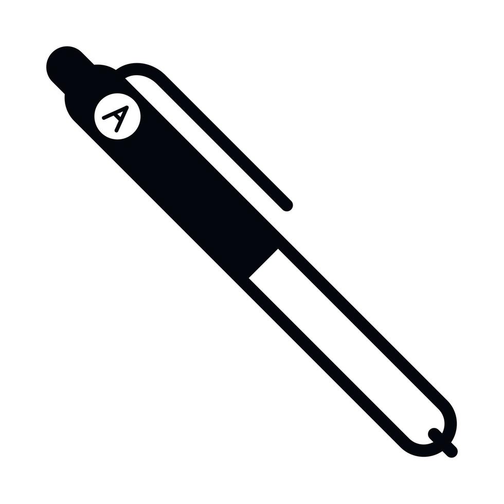 Brand pen icon, simple style vector
