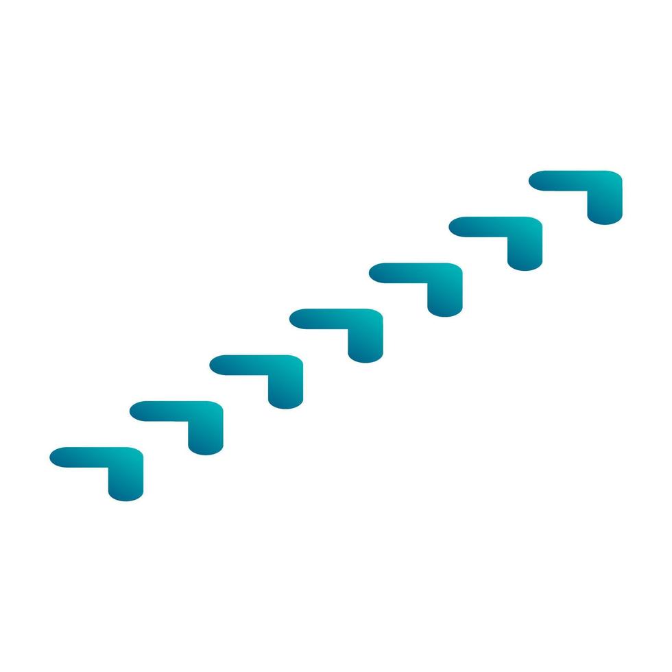 Green sideway icon, isometric style vector