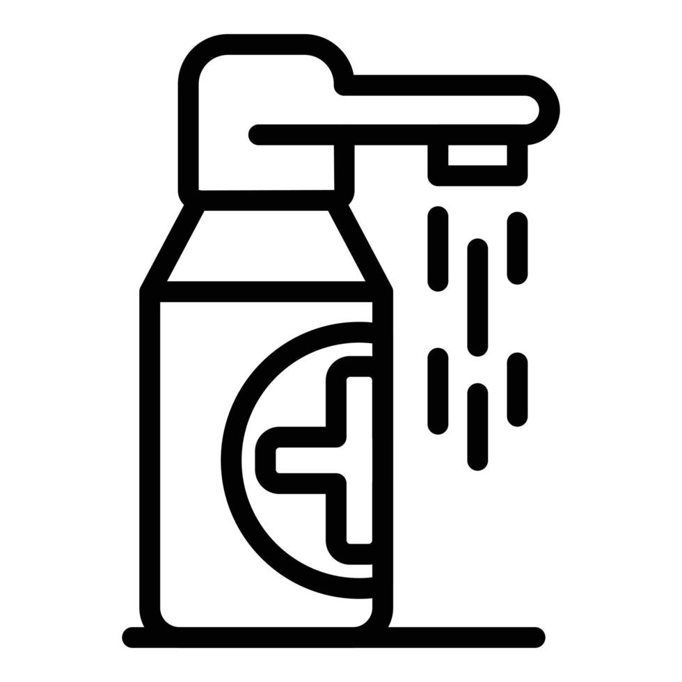 Liquid soap icon, outline style vector