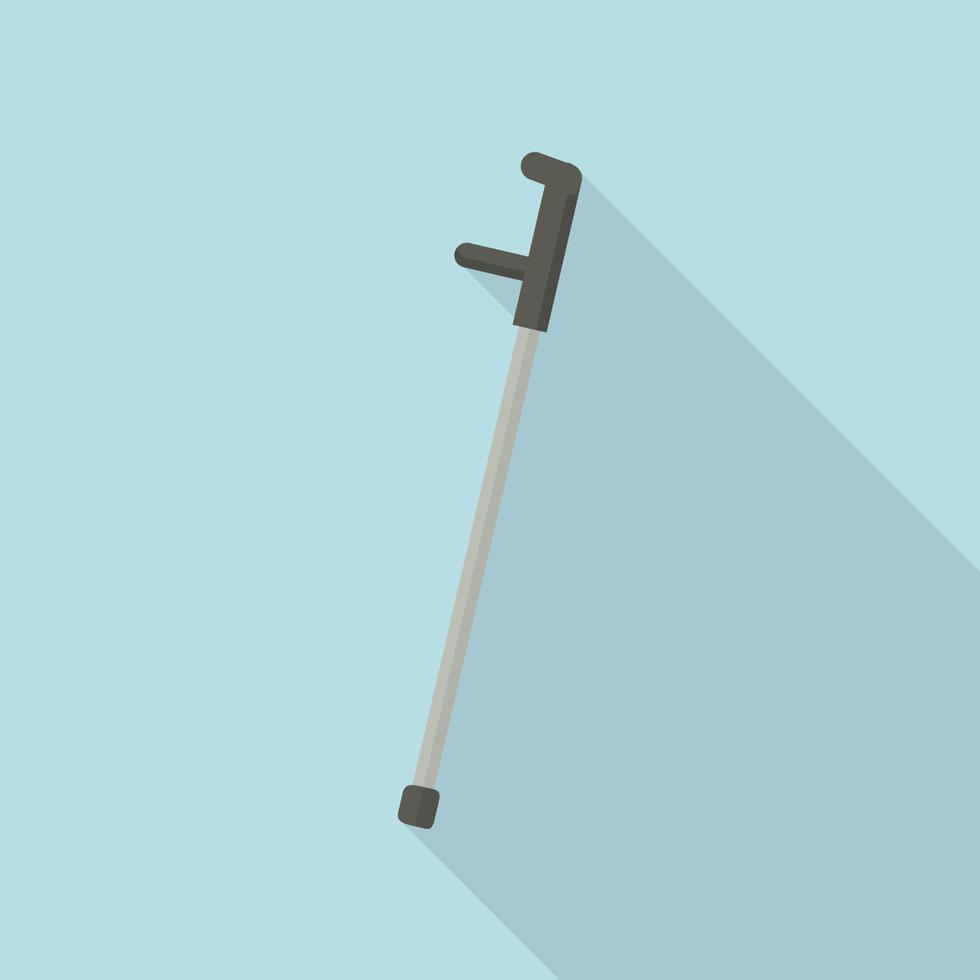 Elbow crutch icon, flat style vector