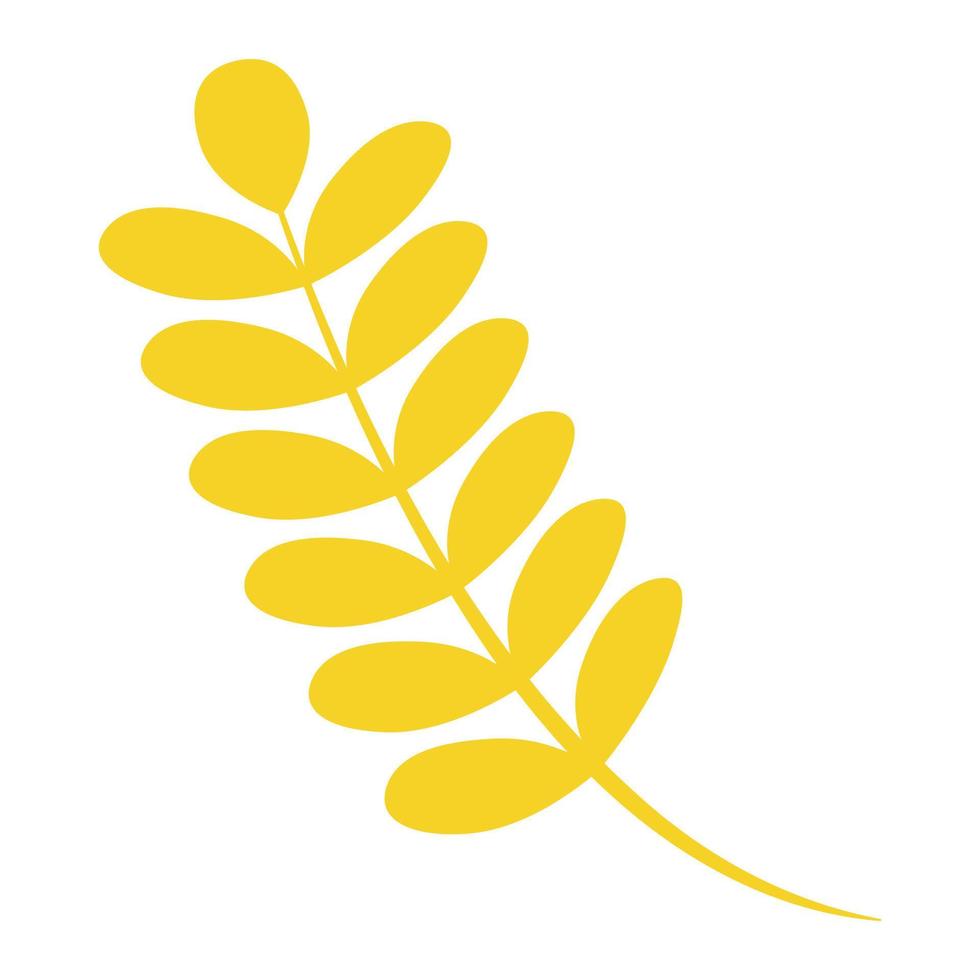 Autumn leaf icon, flat style vector