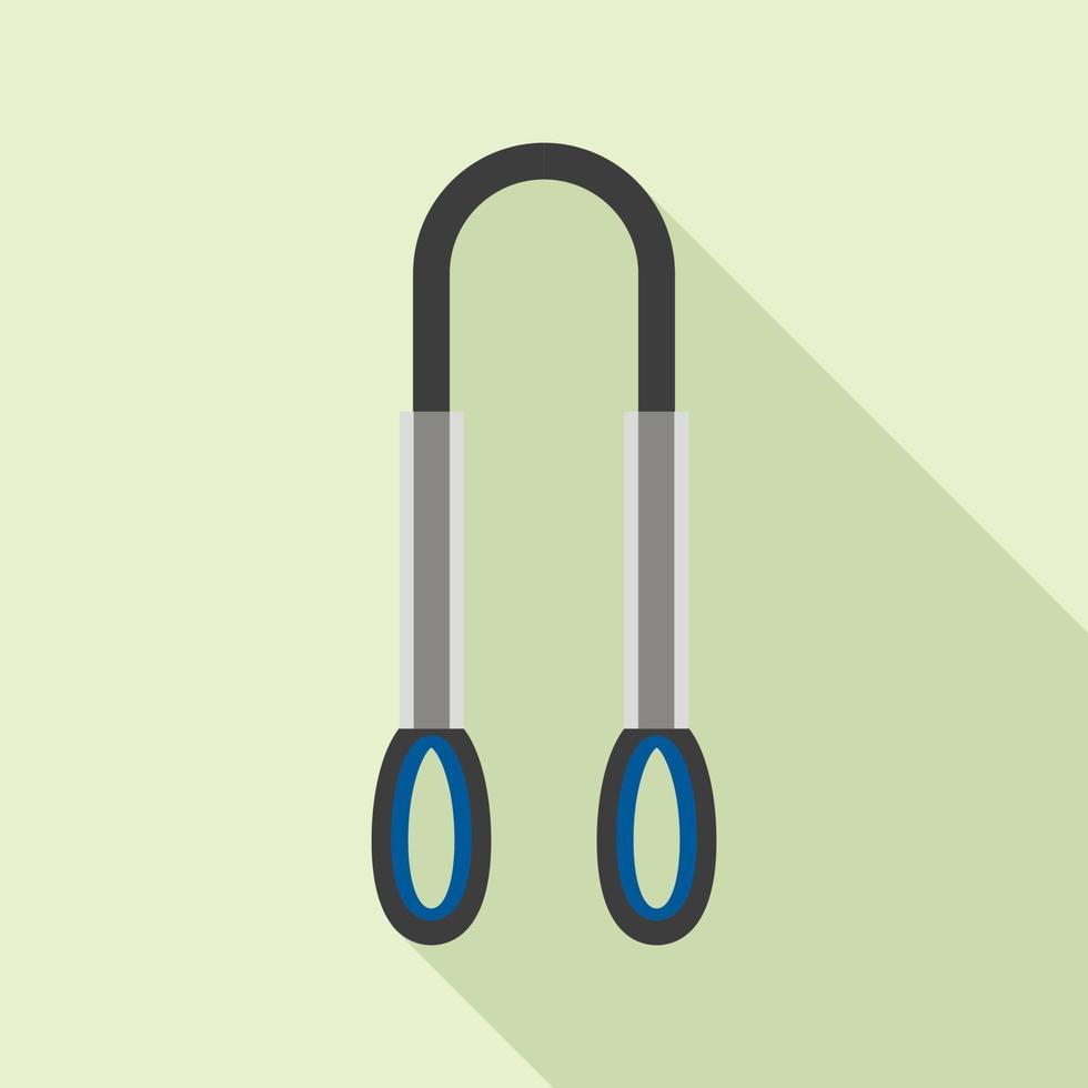 Insurance rope icon, flat style vector