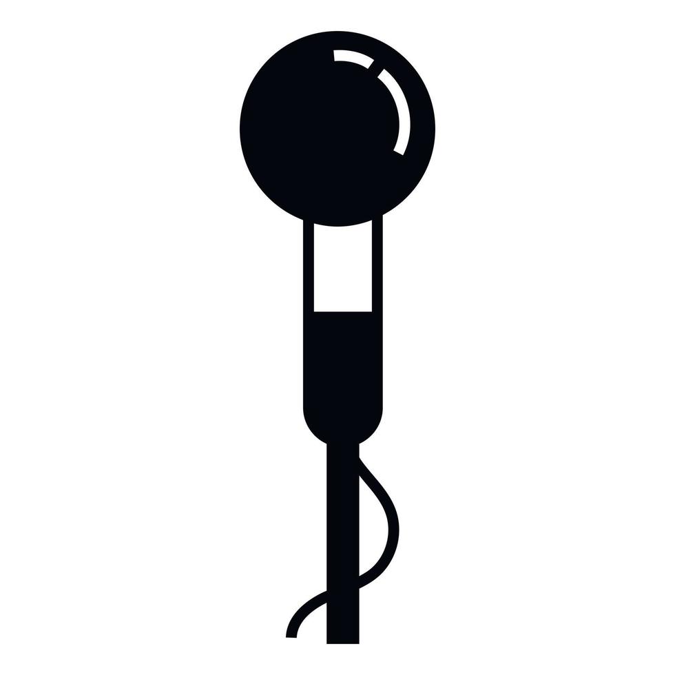 Speaker microphone icon, simple style vector