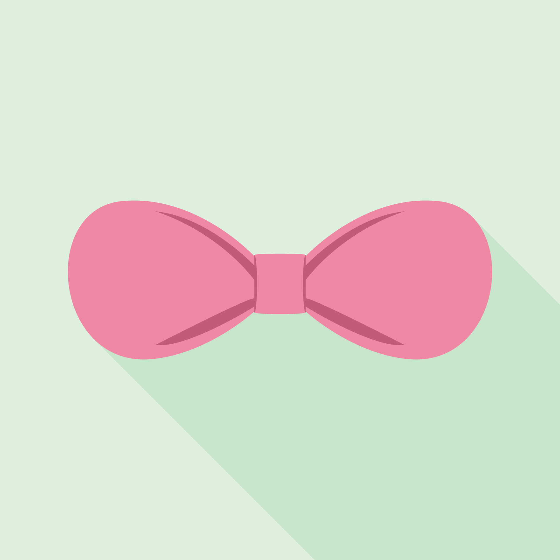Light pink bow tie icon, flat style 15661568 Vector Art at Vecteezy