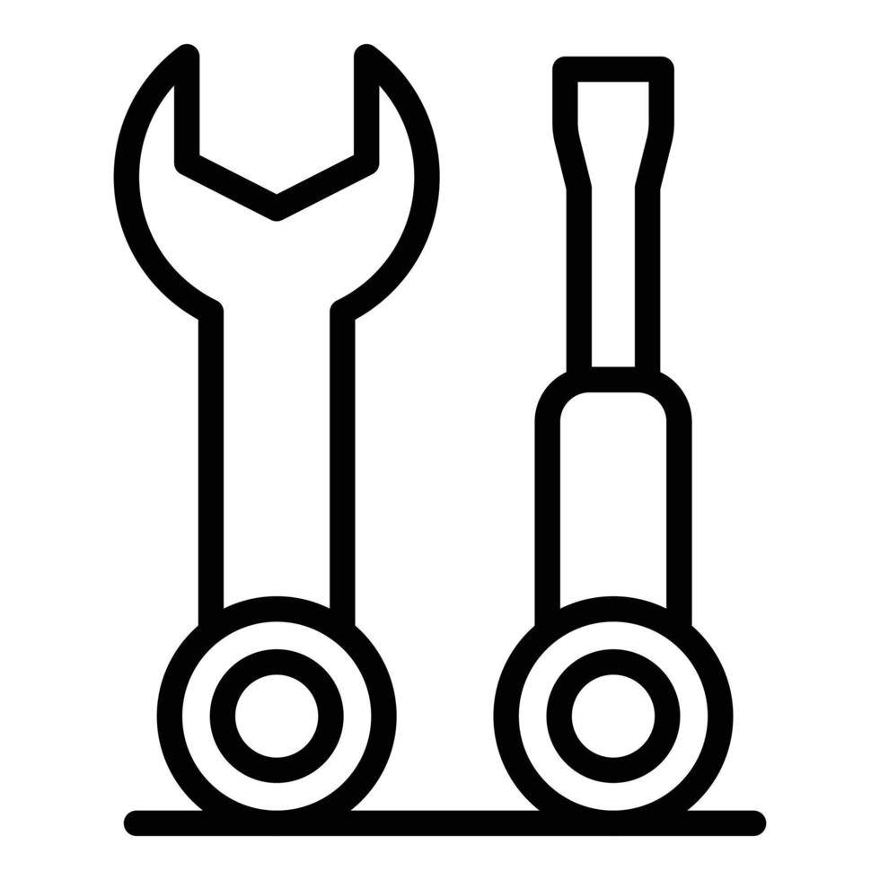 Repair tools icon, outline style vector