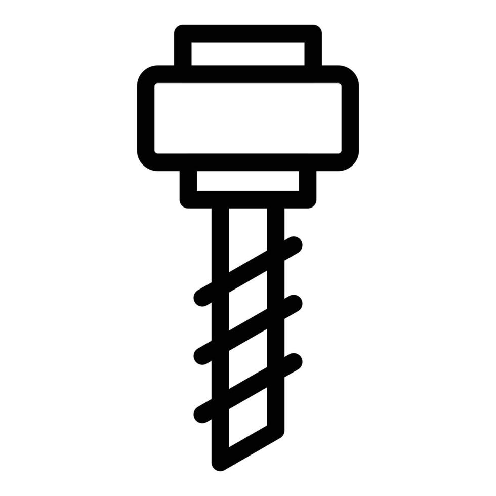 Electric milling machine icon, outline style vector