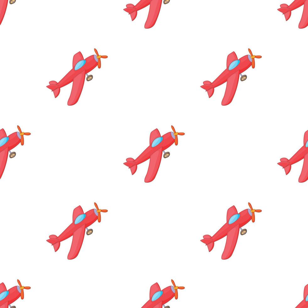 Red aircraft pattern seamless vector
