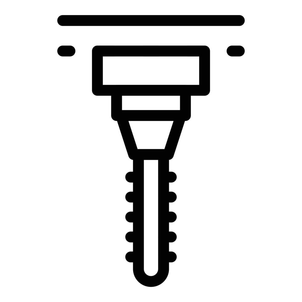 Labor milling machine icon, outline style vector