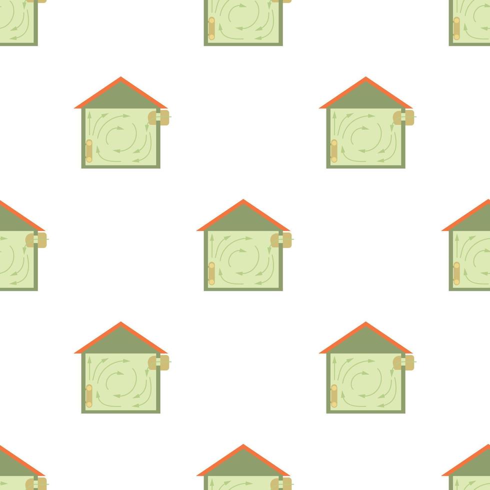 Ventilated home pattern seamless vector