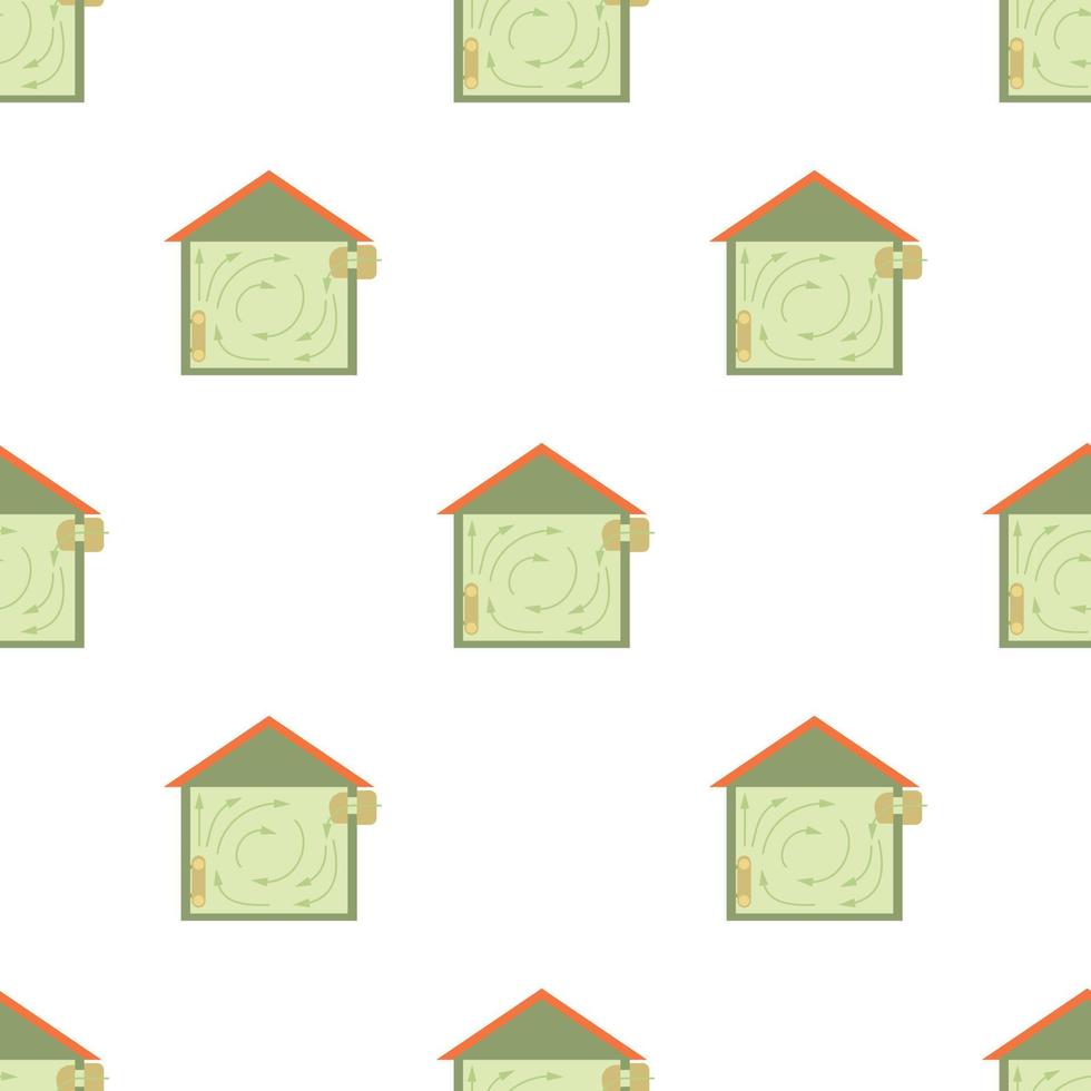 Ventilated home pattern seamless vector