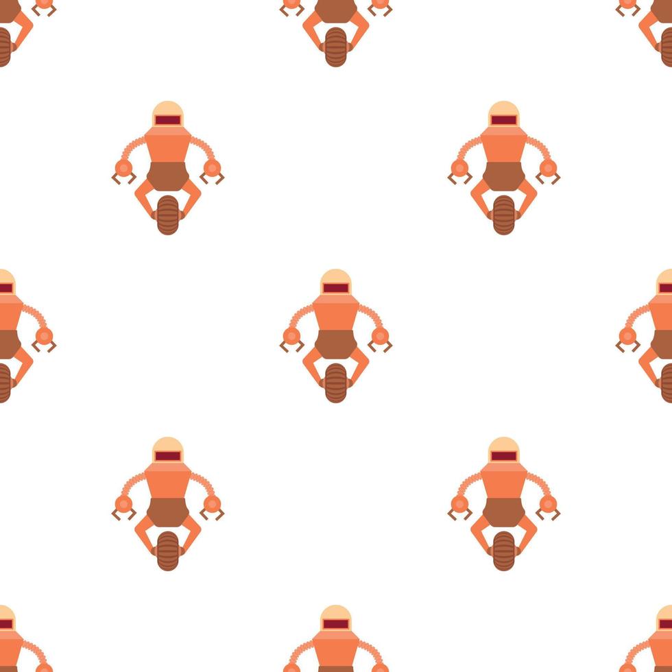 Robot guard pattern seamless vector