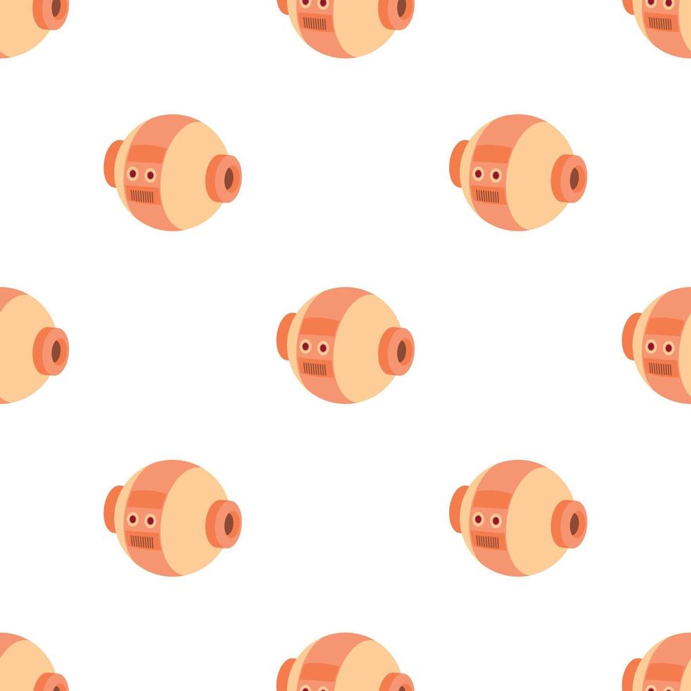 Robotic ball pattern seamless vector