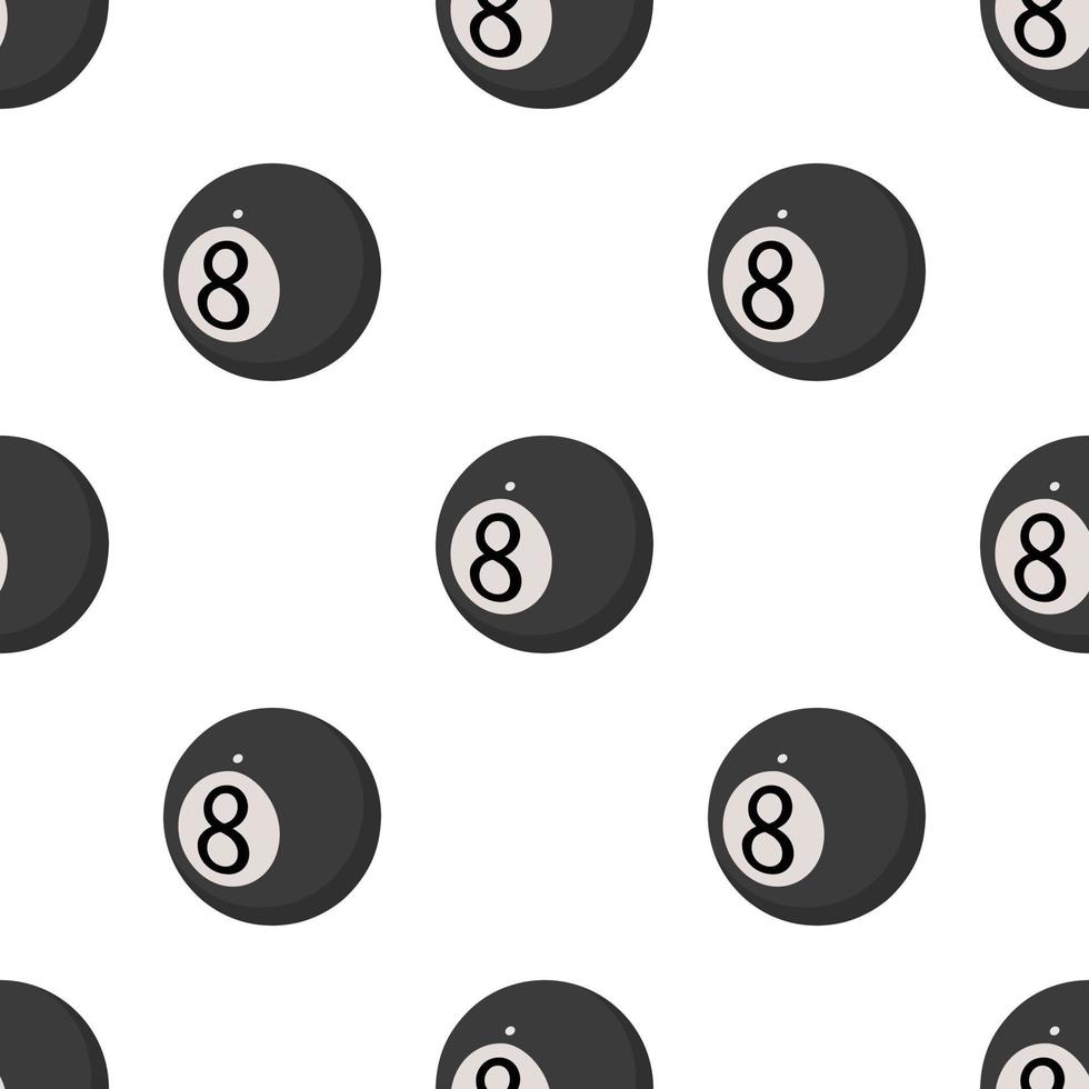 Ball for billiards pattern seamless vector