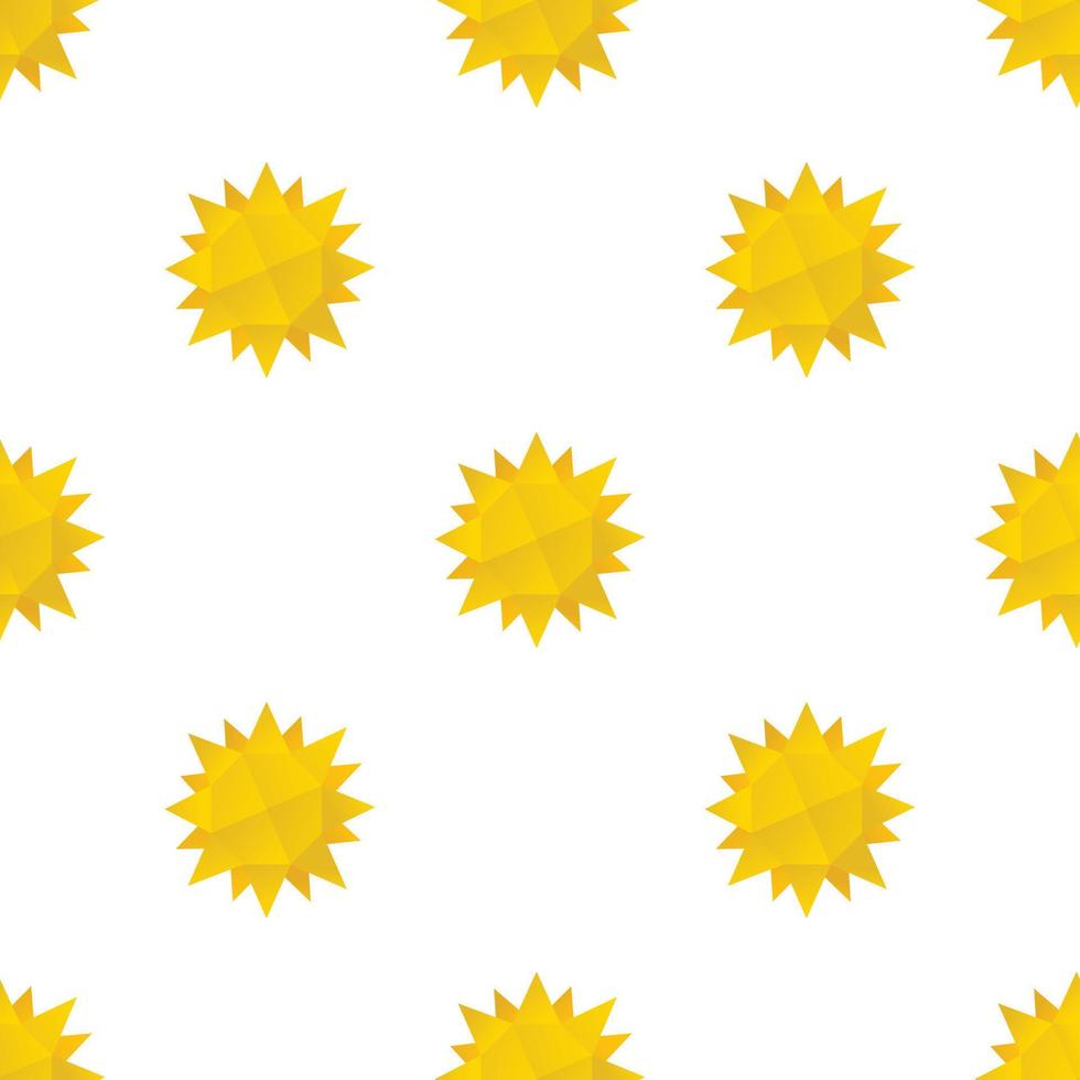 Origami sun pattern seamless vector