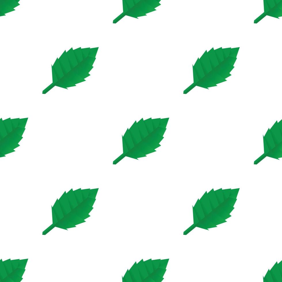 Origami leaf pattern seamless vector