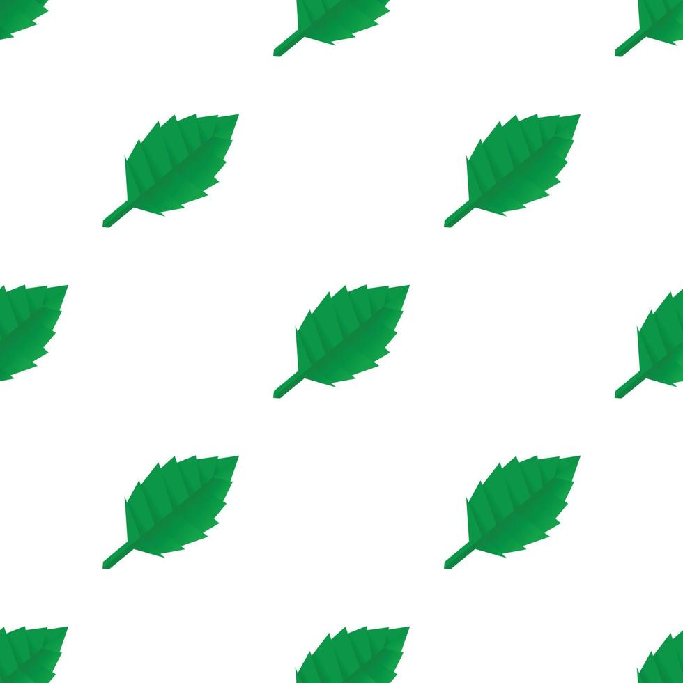 Origami leaf pattern seamless vector