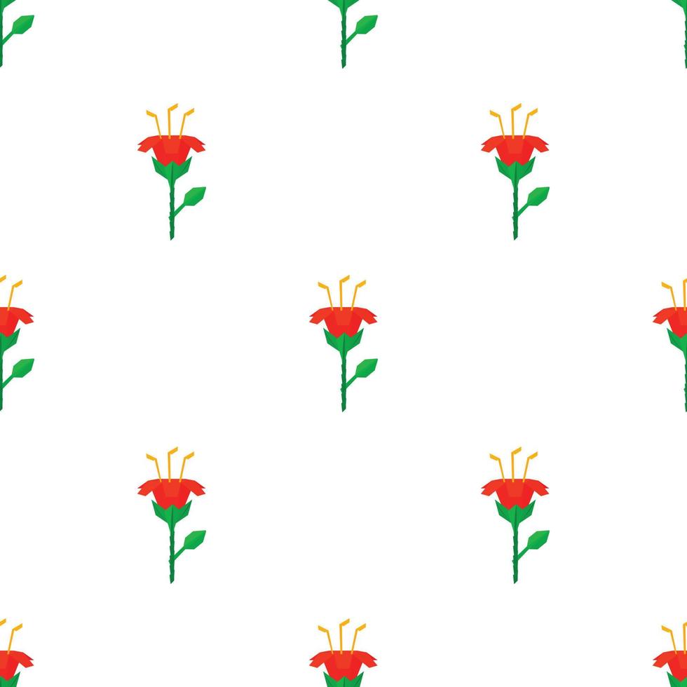 Origami flower pattern seamless vector