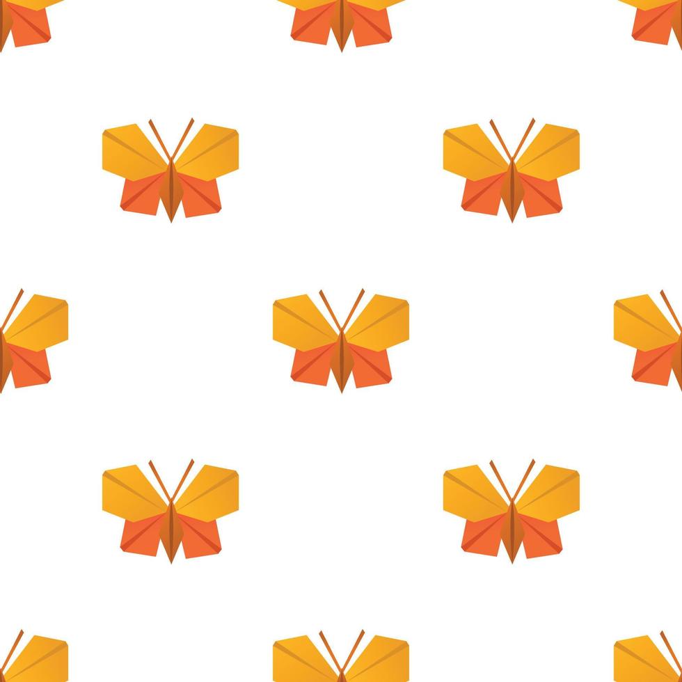 Origami butterfly pattern seamless vector
