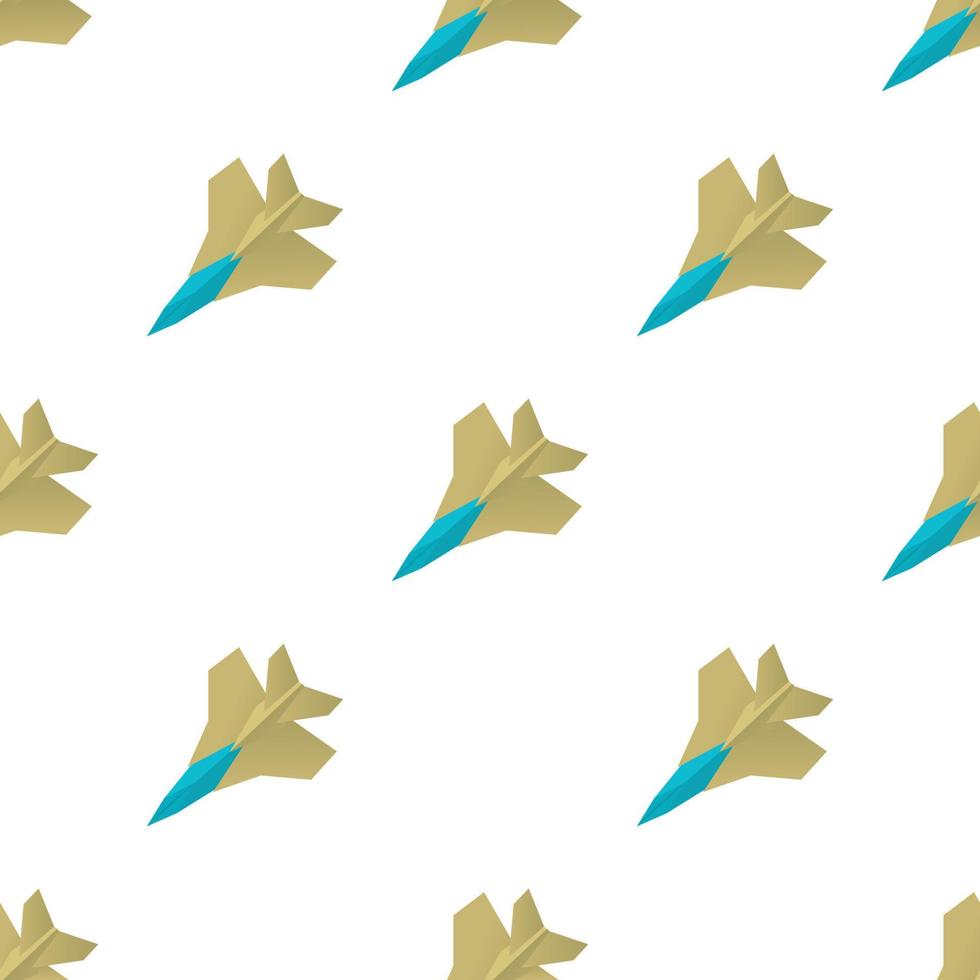 Origami aircraft pattern seamless vector