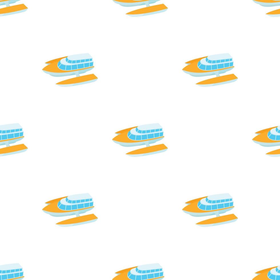 Boat pattern seamless vector
