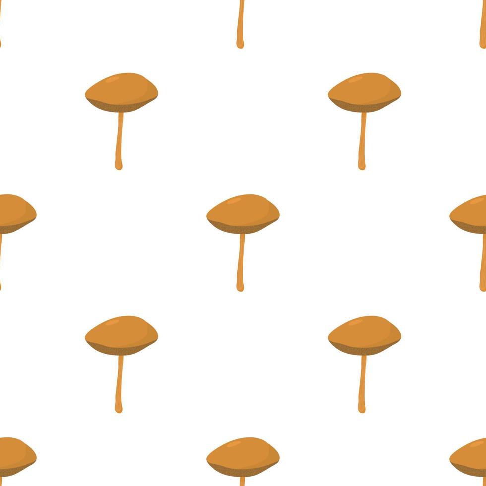 Yellow boletus mushroom pattern seamless vector