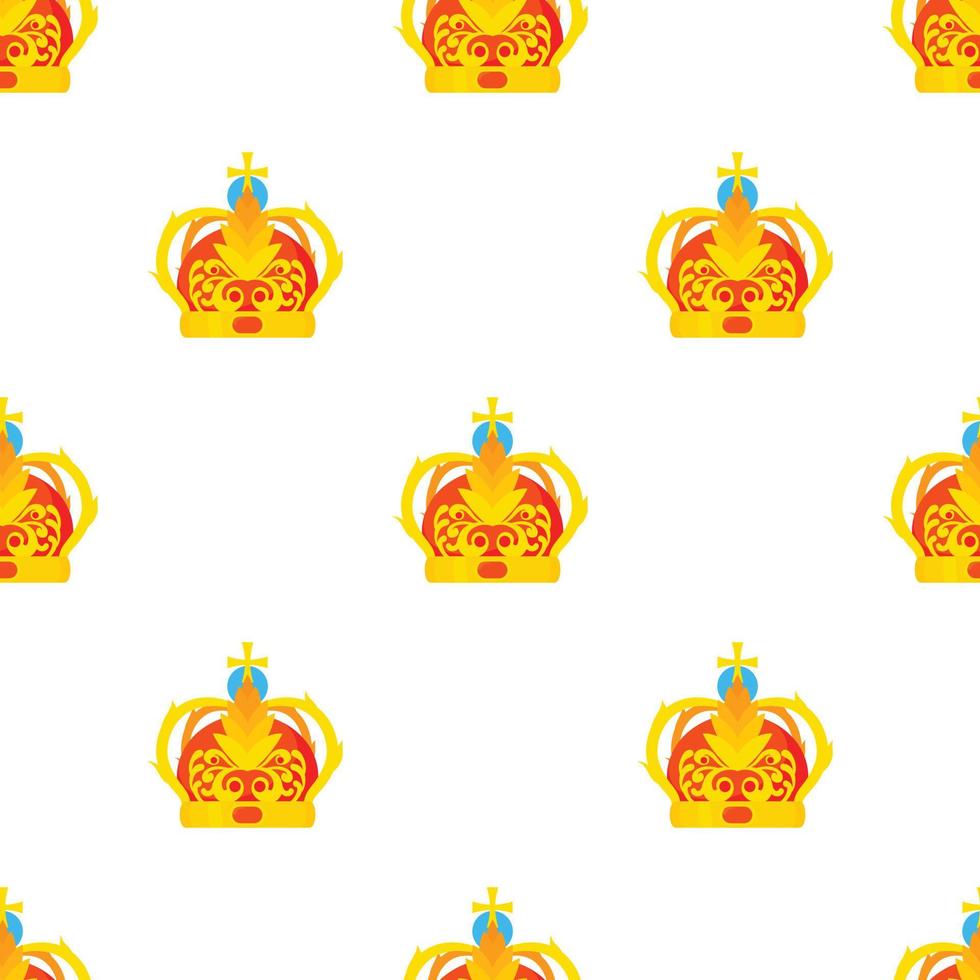 Crown pattern seamless vector
