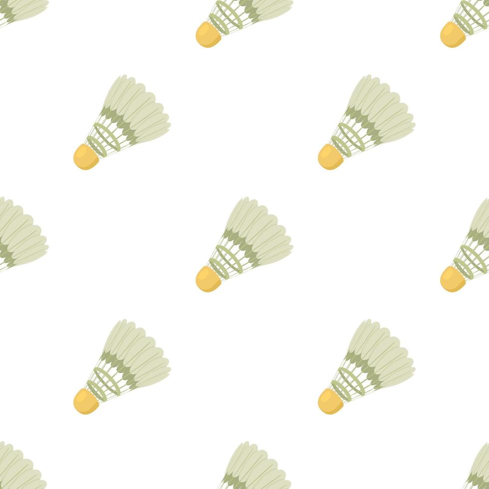 Tennis shuttlecock pattern seamless vector