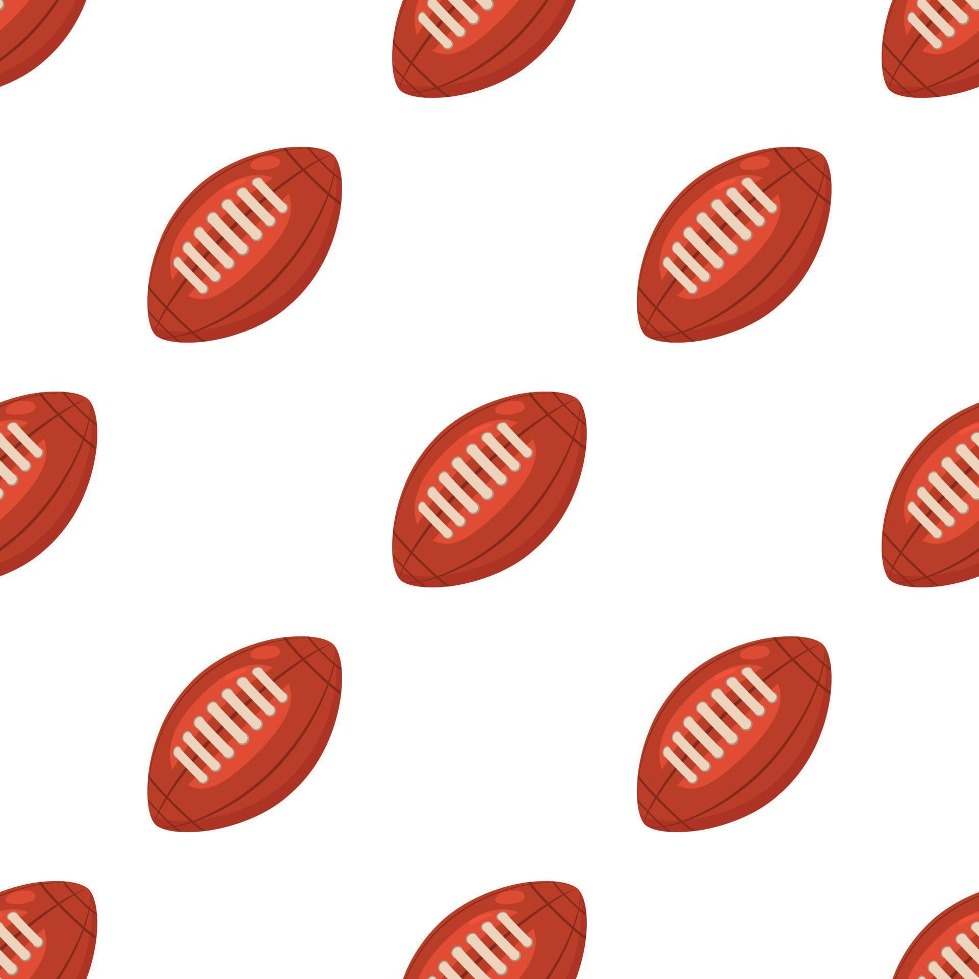 Rugby ball pattern seamless vector 15662470 Vector Art at Vecteezy