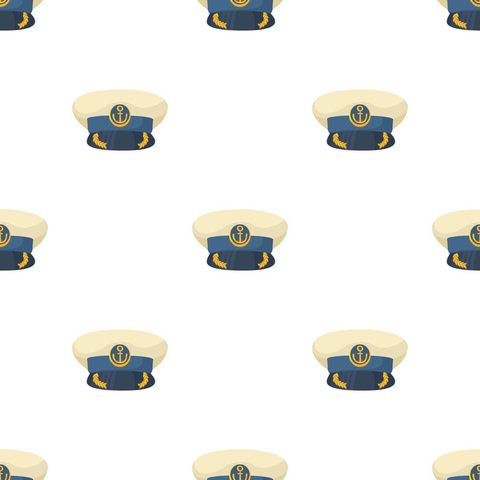Officer cap pattern seamless vector