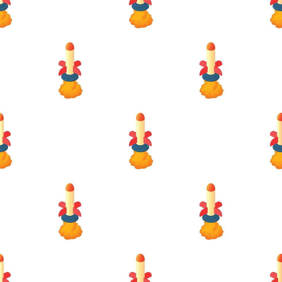 Long rocket pattern seamless vector