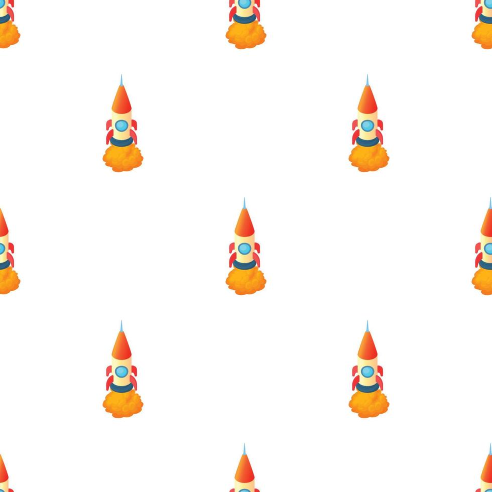 Big rocket pattern seamless vector