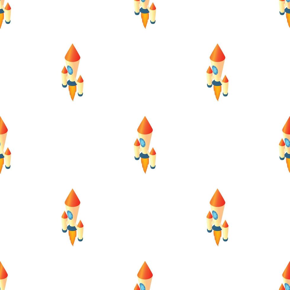Two stage rocket pattern seamless vector