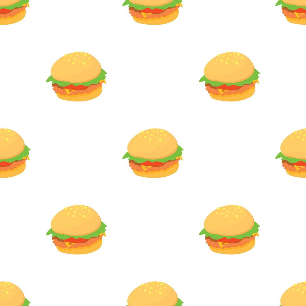 Burger pattern seamless vector