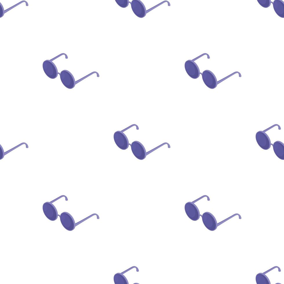 Glasses with black round lenses pattern seamless vector