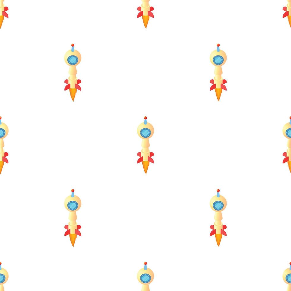 Rocket flies pattern seamless vector