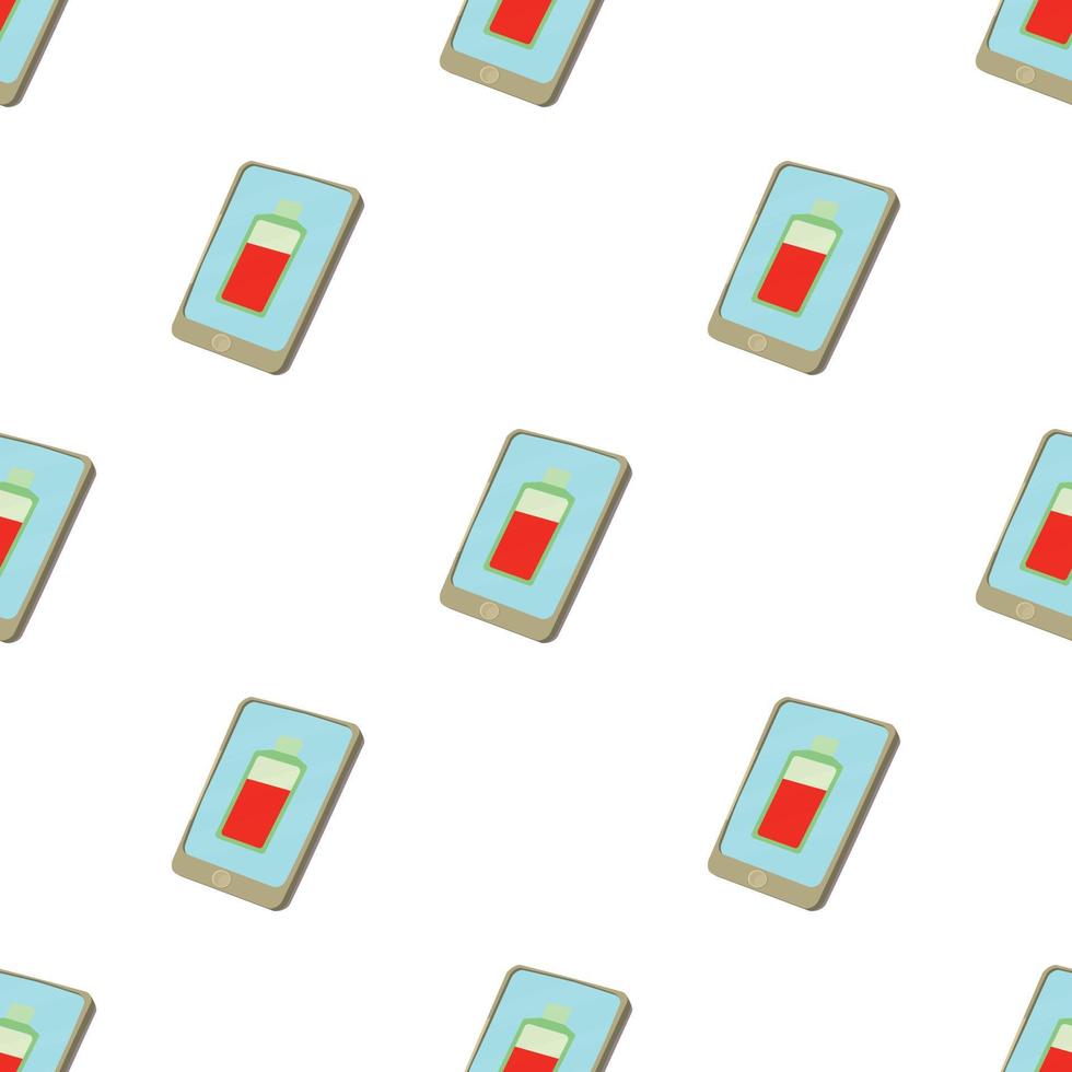 Broken battery pattern seamless vector