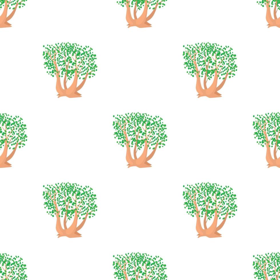 Tree pattern seamless vector