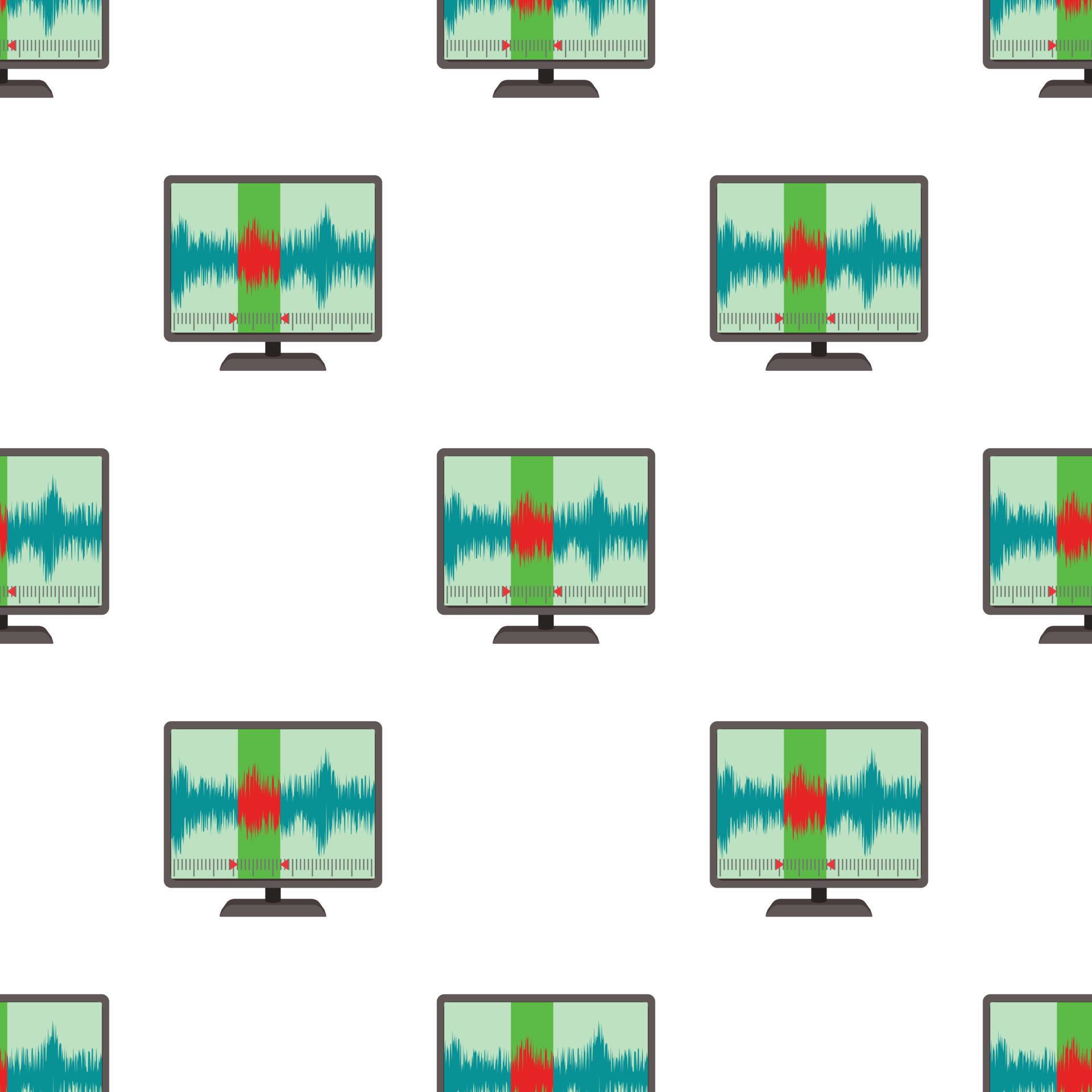 Soundwave pattern seamless vector 15662628 Vector Art at Vecteezy