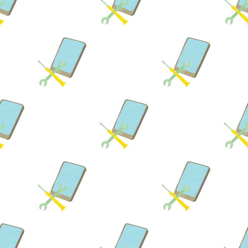 Smartphone repair pattern seamless vector