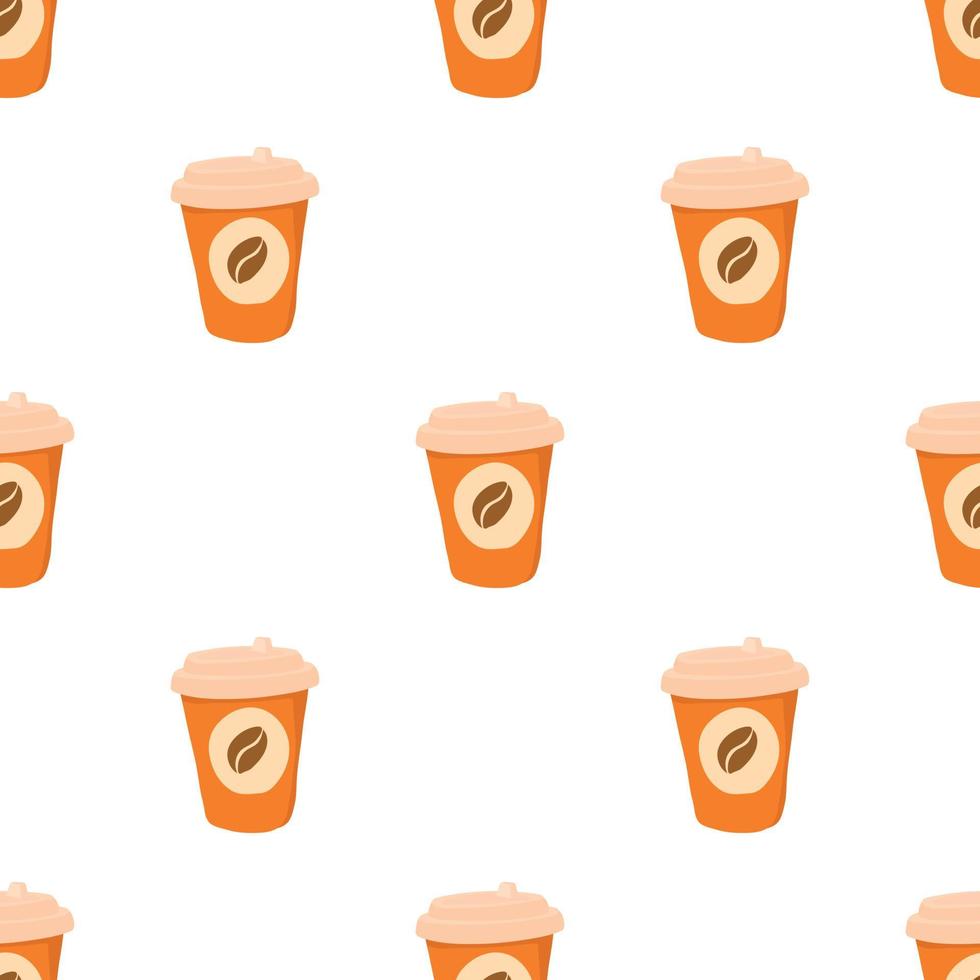 Coffe pattern seamless vector