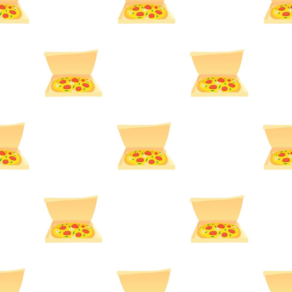 Pizza pattern seamless vector