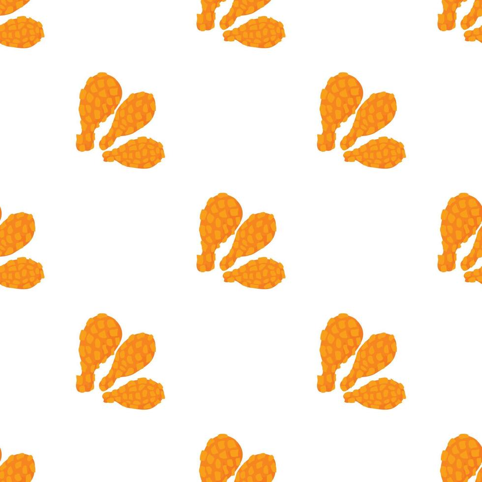 Chicken legs pattern seamless vector