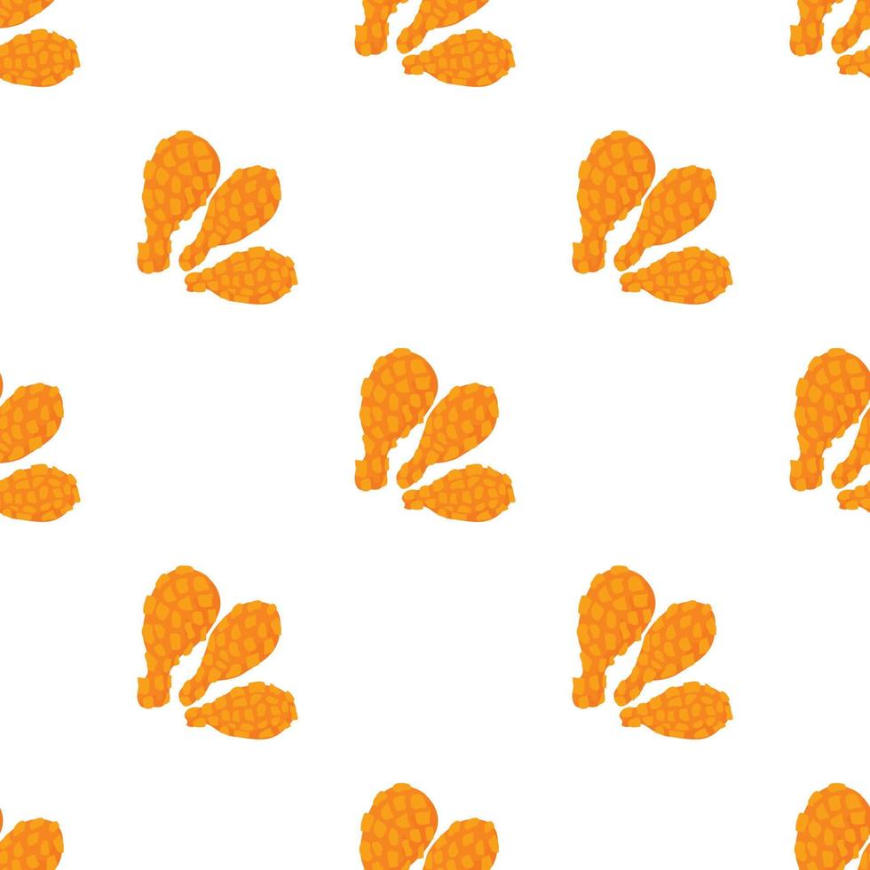 Chicken legs pattern seamless vector